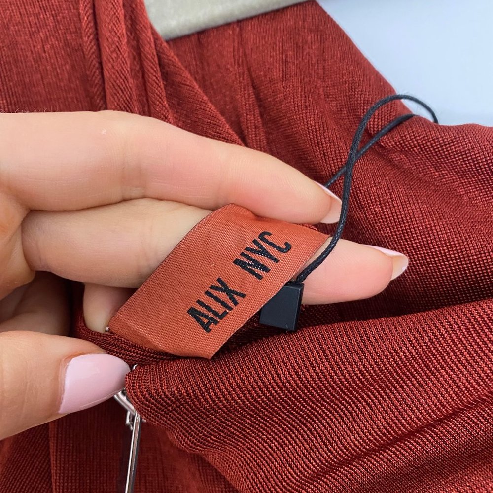 NWT - ALIX NYC Jordan Ruched One-Shoulder Dress - Picture 5 of 7